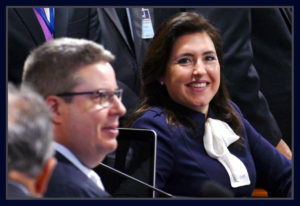 Senadores Antonio Anastasia (PSDB/MG) e Simone Tebet (PMDB/MS) durante Comissão Especial do Impeachment no Senado Federal. Brasília, 26/04/2016 - Foto Orlando Brito