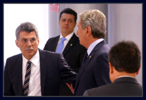 Senadores Romero Jucá e Fernando Collor. Foto Orlando Brito