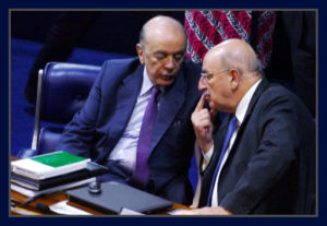 Senador José Serra e deputado Osmar Terra, foto Orlando Brito