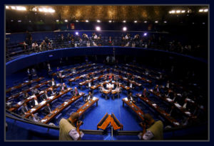 Senadores continuam debatendo o impeachment. Foto Orlando Brito