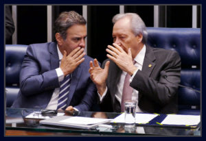 Senador Aécio Neves e Ricardo Lewandowski. Fotos Orlando Brito