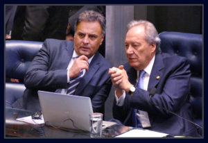 Senador Aécio Neves e o ministro Ricardo Lewandowski. Fotos Orlando Brito