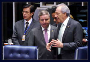 Senador Antonio Anastasia e o presidente do Supremo Tribunal Federal, Ricardo Lewandowski.