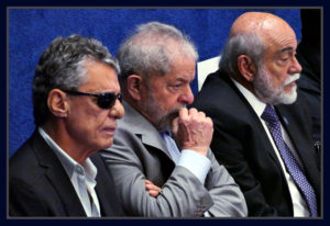 Chico Buarque , Luiz Inácio Lula da Silva e Marcello Lavenère.