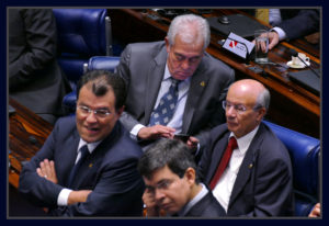 Senadores Eduardo Braga, Otto Alencar, Randolfe Rodrigues e José Pimentel