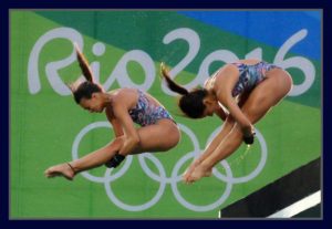 Ginastas femininas nas Olimpíadas do Rio. Foto Evandro Teixeira