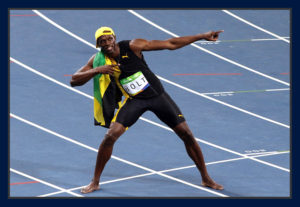 Usain Bolt, tri-campeão nos Jogos Olímpicos do Rio. Foto Evandro Teixeira