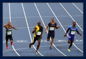 Usain Bolt mais uma vez medalha de ouro. Foto Evandro Teixeira