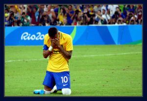 A emoção do draque Neymar. Foto Evandro Teixeira