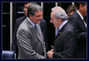 José Eduardo Cardozo e Ricardo Lewandowski durante sessão do Impeachment.