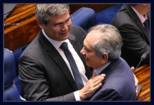 Senadores Lindberg Farias e Raimundo Lira.
