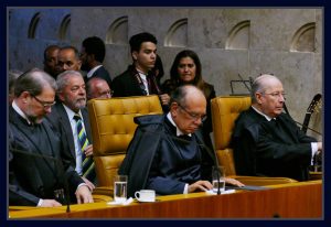 Ministros do Supremo, Dias Toffoli, Gilmar Mendes, Celso de Mello e Luiz Inácio Lula da Silva. Foto Orlando Brito