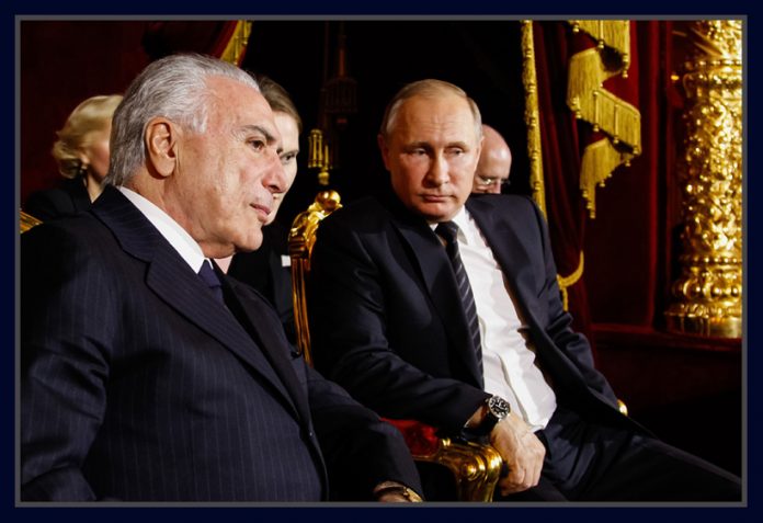 Michel Temer e Vladimir Putin