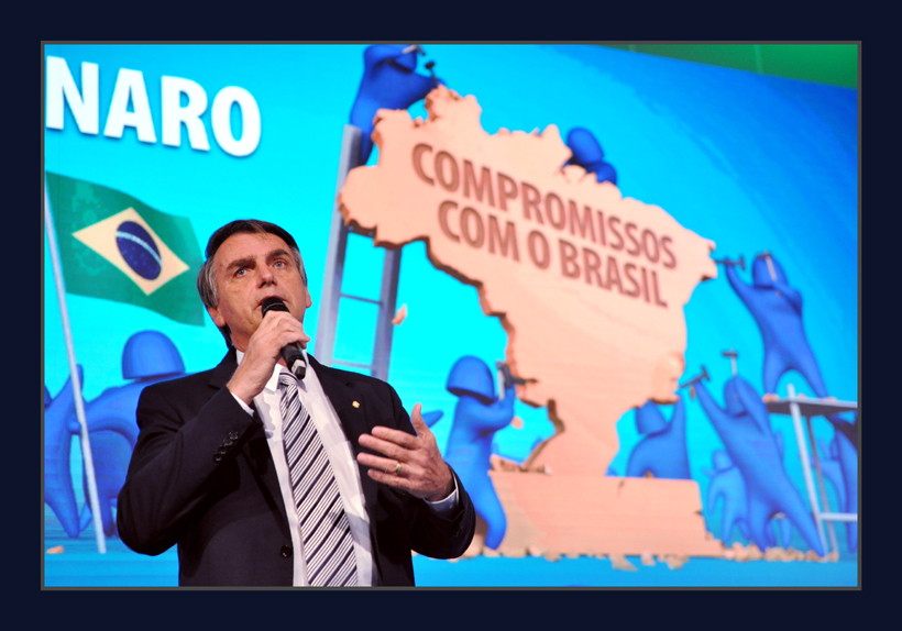 Greve dos caminhoneiros: Deputado Jair Bolsonaro fala durante debate na XXI Marcha a Brasília em Defesa dos Municípios. Brasília, 23/05/2018 - Foto Renato Alves/ObritoNews