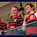 Bolsonaro faz seguro contra vaia no Maracanã com o pescoço de Moro