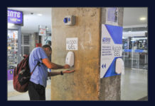 Pontos com álcool em gel são instalados na Rodoviária do Plano